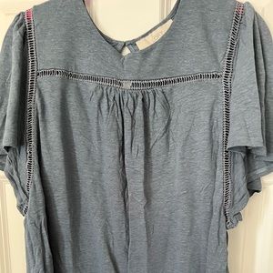 LOFT flowy ruffle sleeve blouse. Size medium.